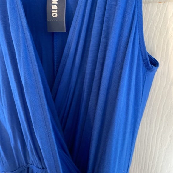 Old Navy Size Small/ Petite Women's Vibrant Blue Maxi Dress - Picture 5 of 9